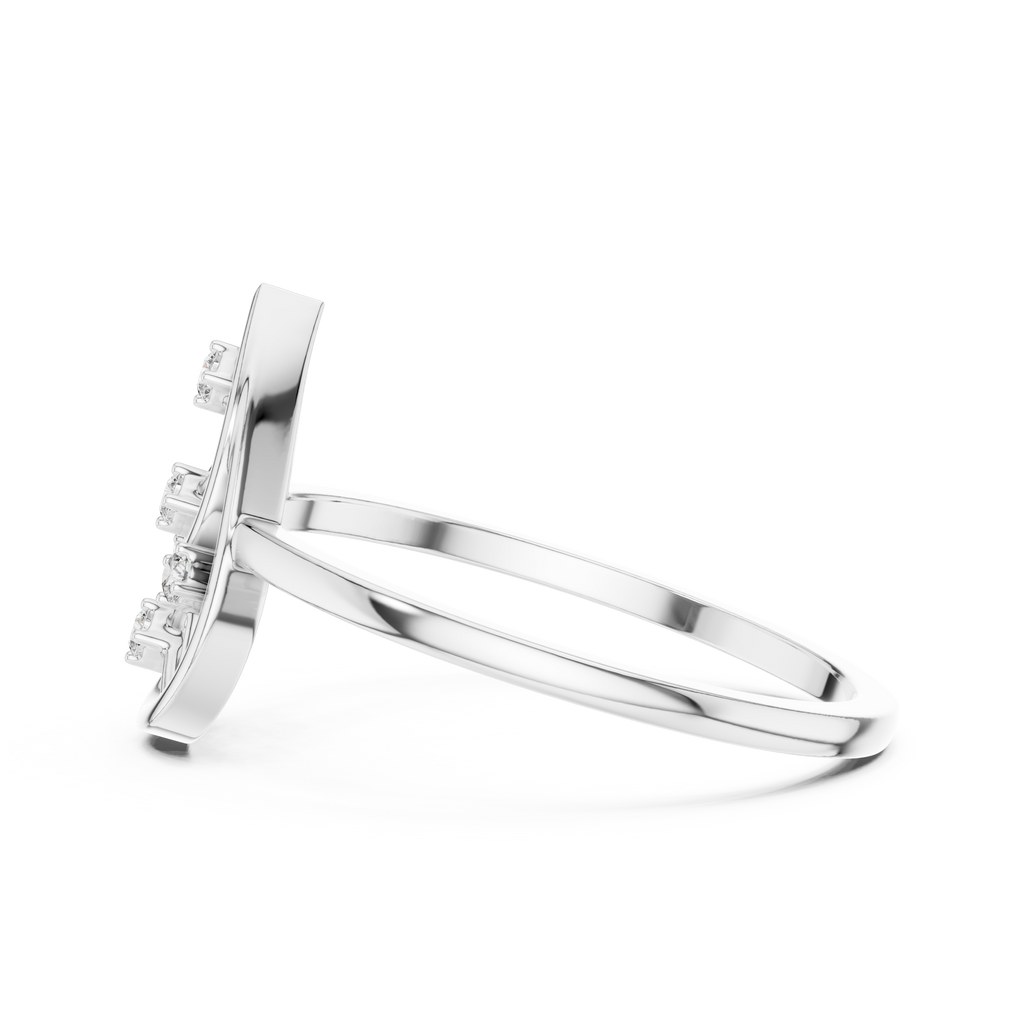 Teardrop Diamond Ring for Women | Modern Pear Shape Fashion Ring.
