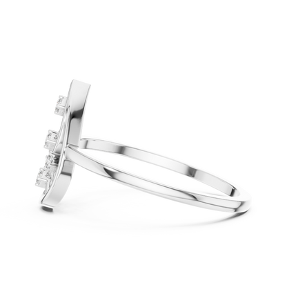 Teardrop Diamond Ring for Women | Modern Pear Shape Fashion Ring.
