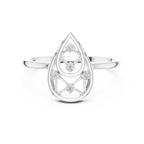 Teardrop Diamond Ring for Women | Modern Pear Shape Fashion Ring.