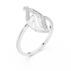 Designer Leaf Diamond Ring | Marquise Botanical Fashion Ring.