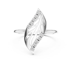 Designer Leaf Diamond Ring | Marquise Botanical Fashion Ring.