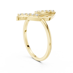 Designer Leaf Diamond Ring | Marquise Botanical Fashion Ring.