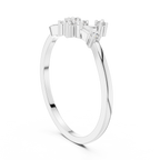 Nature Inspired Flower Diamond Ring | Delicate Floral Statement Ring.