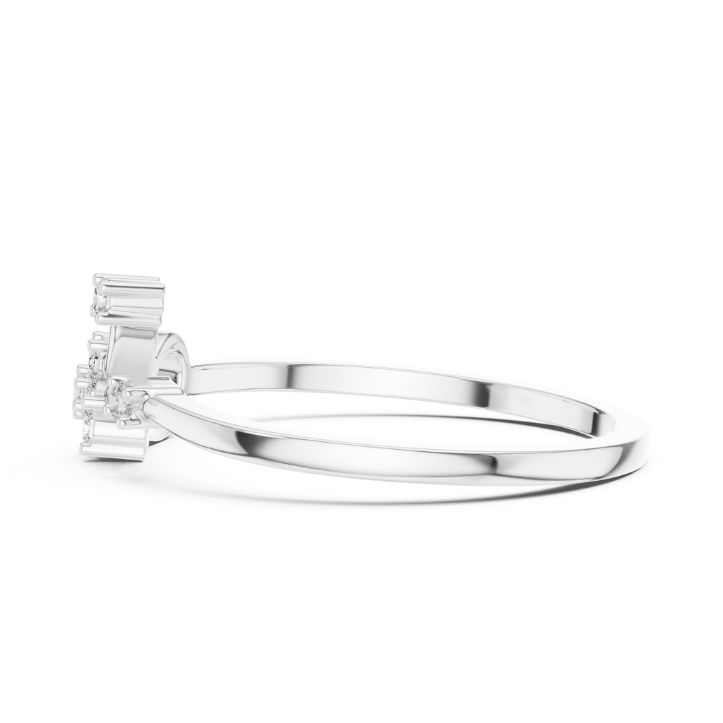 Nature Inspired Flower Diamond Ring | Delicate Floral Statement Ring.