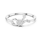 Nature Inspired Flower Diamond Ring | Delicate Floral Statement Ring.