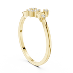 Nature Inspired Flower Diamond Ring | Delicate Floral Statement Ring.