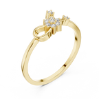 Nature Inspired Flower Diamond Ring | Delicate Floral Statement Ring.