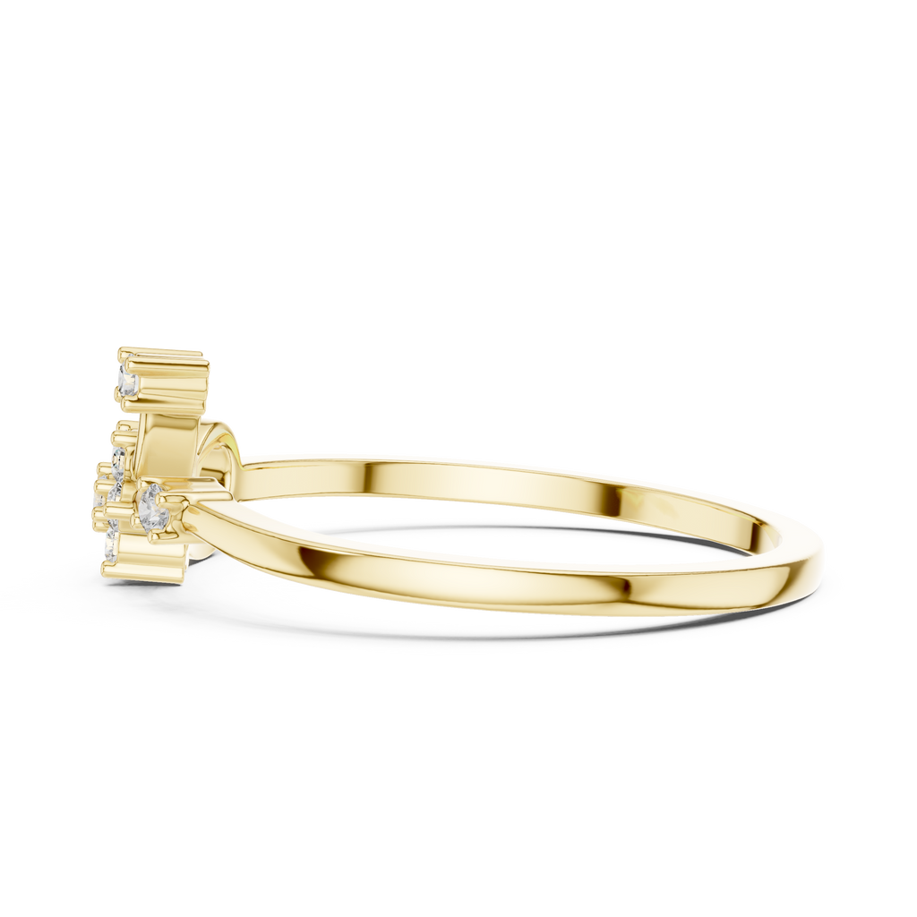 Nature Inspired Flower Diamond Ring | Delicate Floral Statement Ring.