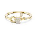 Nature Inspired Flower Diamond Ring | Delicate Floral Statement Ring.