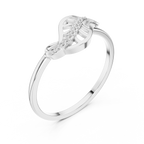 Diamond Nature Ring for Women, Open Leaf Vine Design, Stylish Statement Jewelry