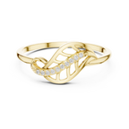 Diamond Nature Ring for Women, Open Leaf Vine Design, Stylish Statement Jewelry