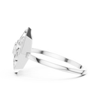 Delicate Flower Diamond Ring | Minimalist Women's Fashion Ring.