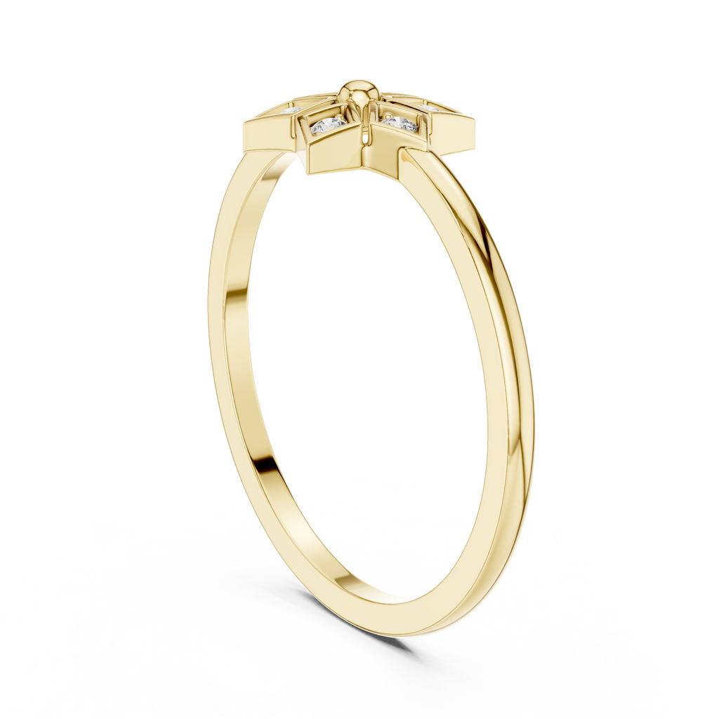 Elegant Diamond Bloom Ring | Floral Motif Fashion Jewelry | Gift for Women