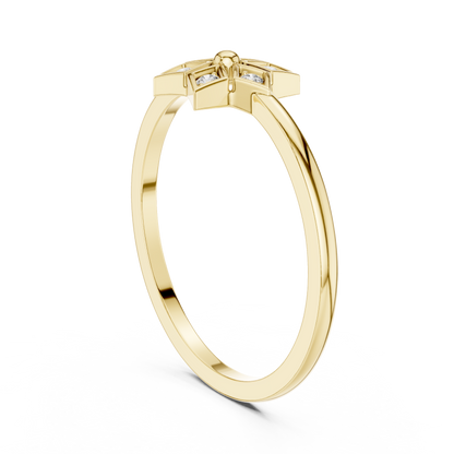 Elegant Diamond Bloom Ring | Floral Motif Fashion Jewelry | Gift for Women