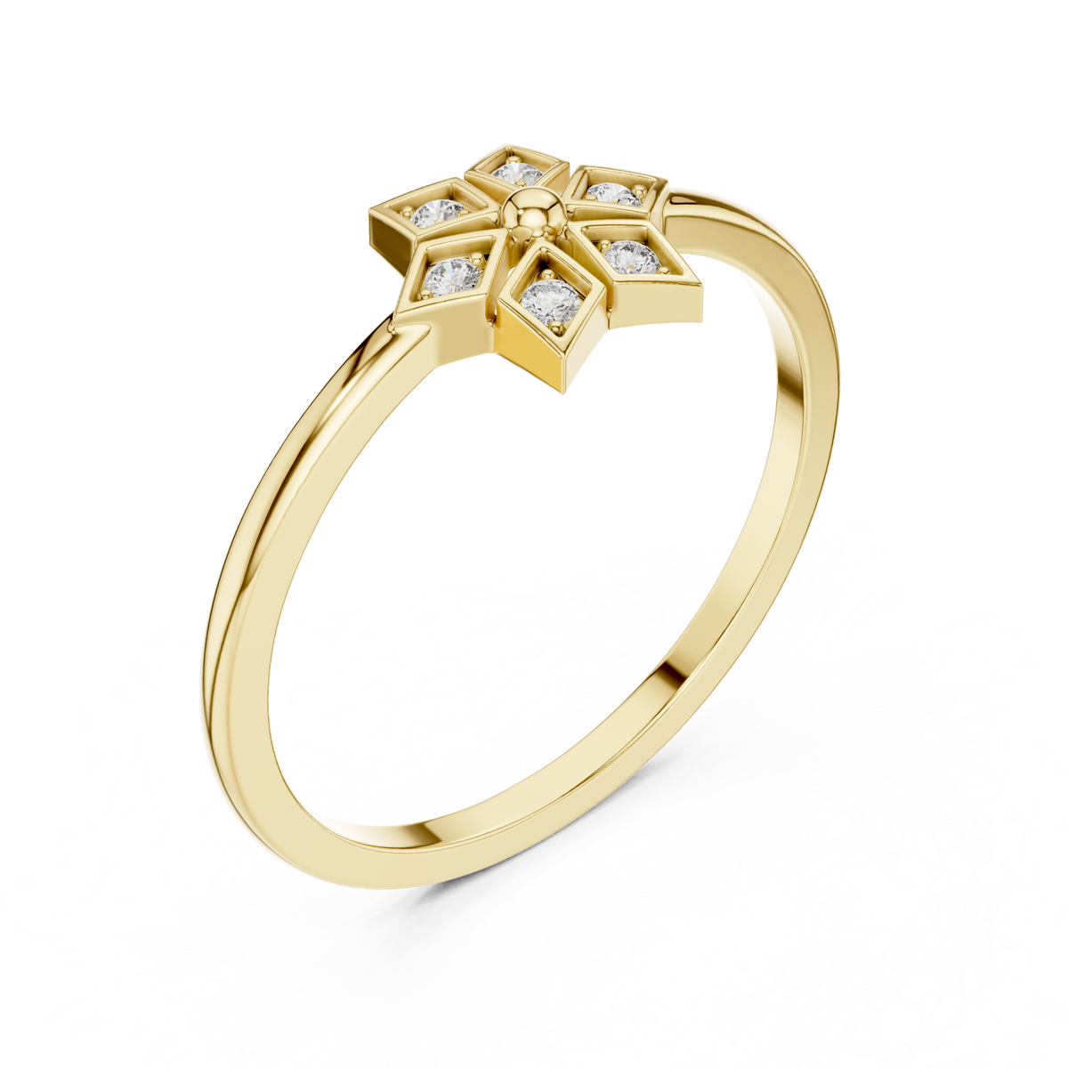 Elegant Diamond Bloom Ring | Floral Motif Fashion Jewelry | Gift for Women