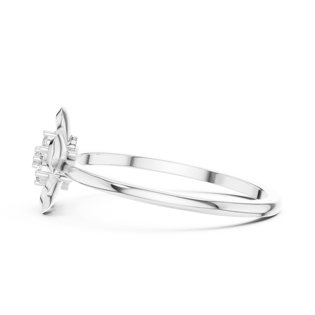 Designer Diamond Flower Cluster Ring | Minimalist Floral Jewelry | Classic Gift for Women.
