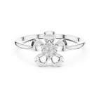 Designer Diamond Flower Cluster Ring | Minimalist Floral Jewelry | Classic Gift for Women.