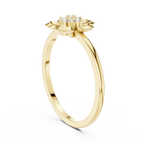 Designer Diamond Flower Cluster Ring | Minimalist Floral Jewelry | Classic Gift for Women.