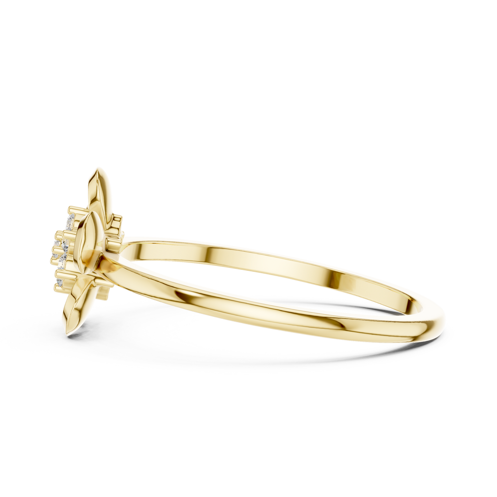 Designer Diamond Flower Cluster Ring | Minimalist Floral Jewelry | Classic Gift for Women.