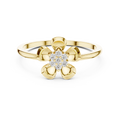 Designer Diamond Flower Cluster Ring | Minimalist Floral Jewelry | Classic Gift for Women.
