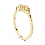 Elegant Diamond Swirl Ring for Women, Vintage Inspired Fashion Jewelry Gift
