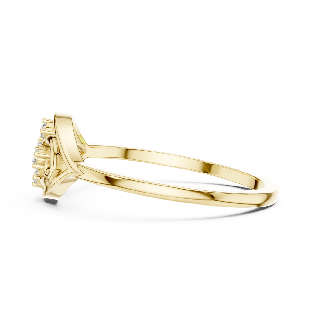 Elegant Diamond Swirl Ring for Women, Vintage Inspired Fashion Jewelry Gift