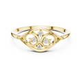 Elegant Diamond Swirl Ring for Women, Vintage Inspired Fashion Jewelry Gift