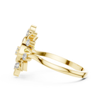 Luxury Women's Diamond Sun Ring, Radiant Sunbeam Design, Fine Jewelry Gift for Her.