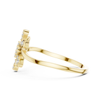 Luxury Diamond Floral Statement Ring for Women, Elegant Flower Design Jewelry