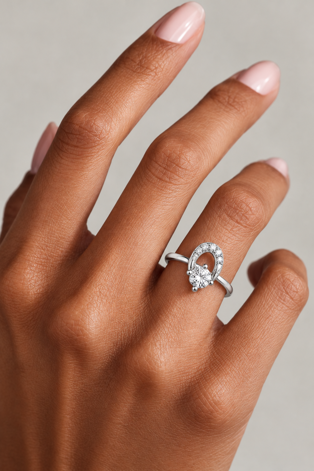 Elarova Oval Halo Lab Grown Diamond Ring