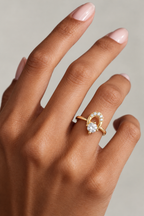 Elarova Oval Halo Lab Grown Diamond Ring