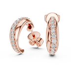 Elegant Diamond Hoops – Brilliant Cut Earrings