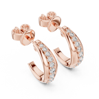 Elegant Diamond Hoops – Brilliant Cut Earrings