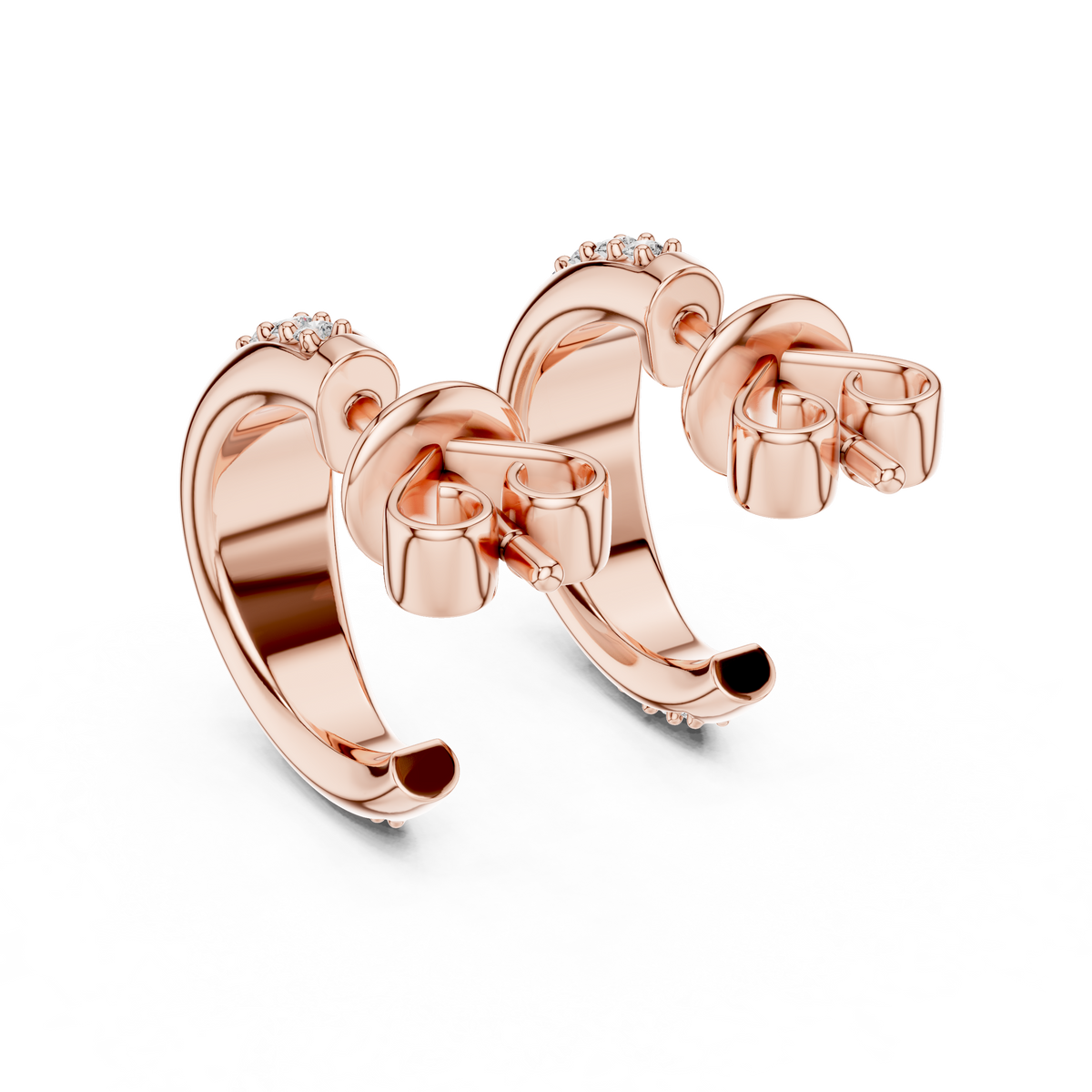 Elegant Diamond Hoops – Brilliant Cut Earrings