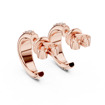 Elegant Diamond Hoops – Brilliant Cut Earrings