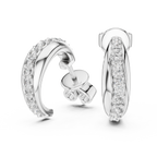 Elegant Diamond Hoops – Brilliant Cut Earrings