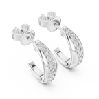 Elegant Diamond Hoops – Brilliant Cut Earrings