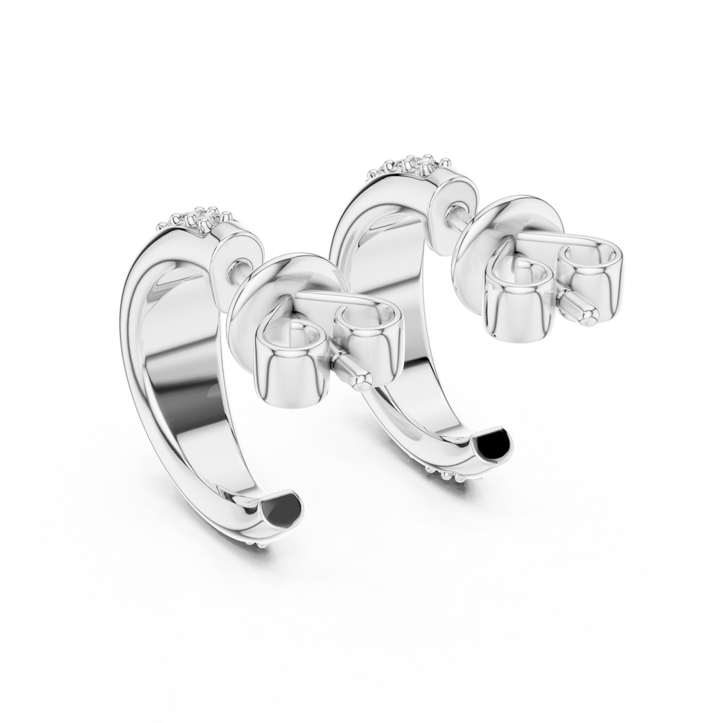 Elegant Diamond Hoops – Brilliant Cut Earrings