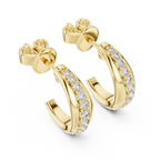 Elegant Diamond Hoops – Brilliant Cut Earrings