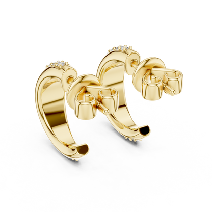 Elegant Diamond Hoops – Brilliant Cut Earrings
