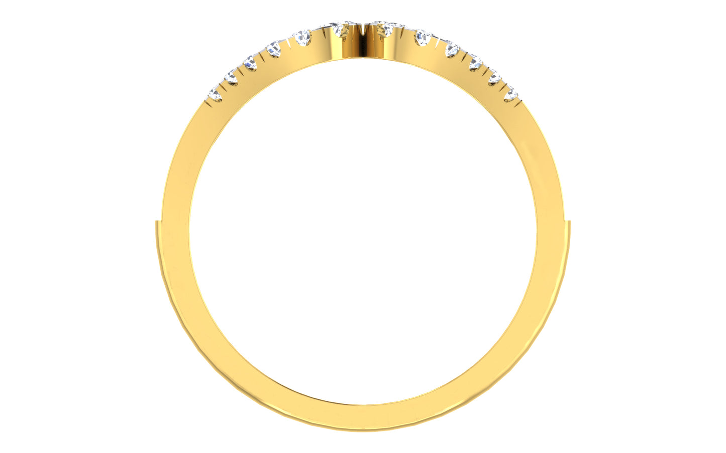 Double Loop Diamond Ring for Women