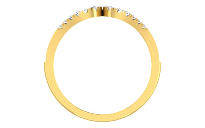 Double Loop Diamond Ring for Women