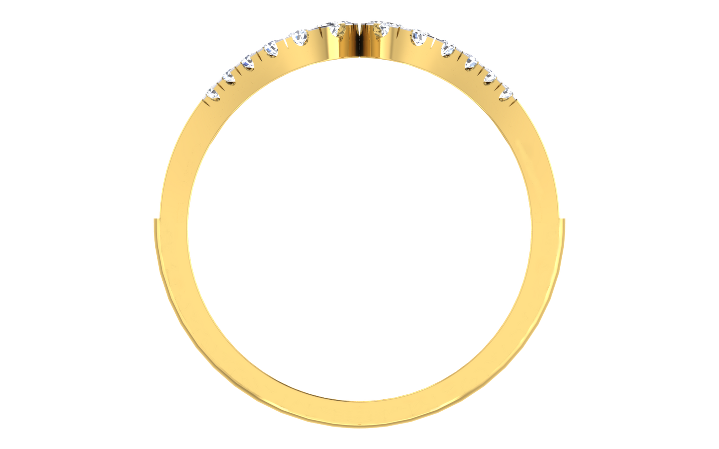 Double Loop Diamond Ring for Women