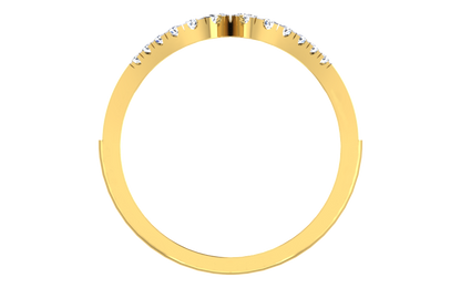 Double Loop Diamond Ring for Women