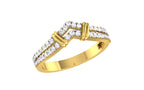 Elegant Double Band Diamond Ring
