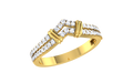 Elegant Double Band Diamond Ring