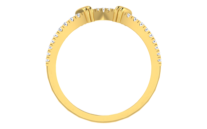 Elegant Double Band Diamond Ring