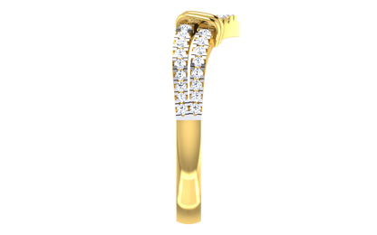 Elegant Double Band Diamond Ring