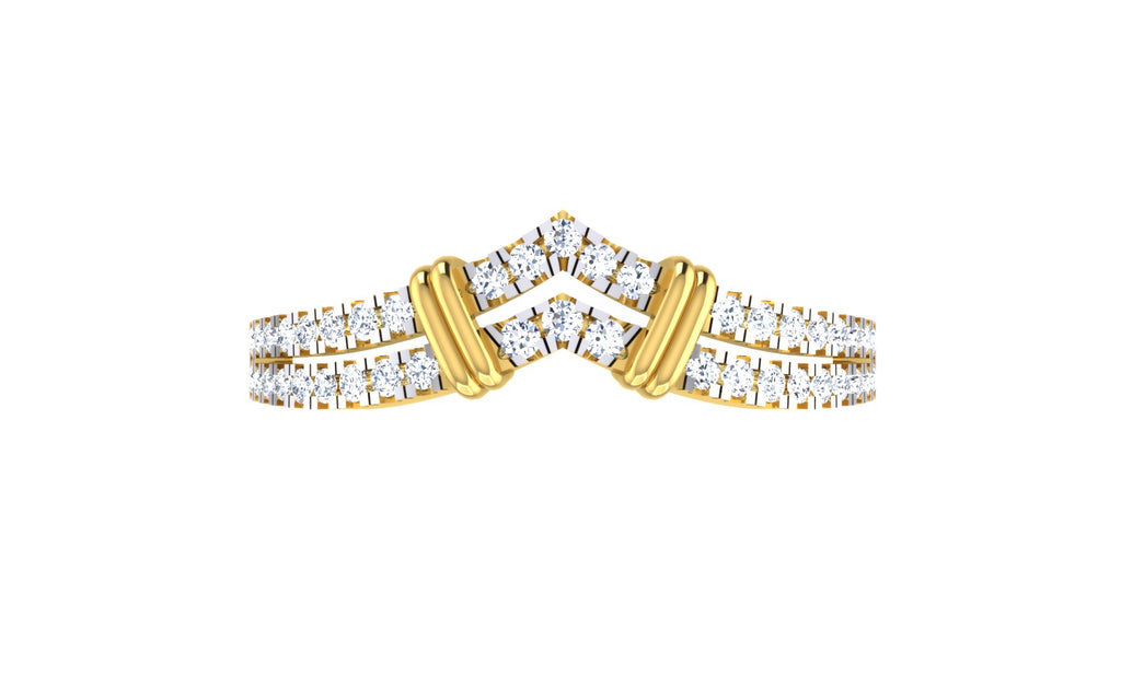Elegant Double Band Diamond Ring