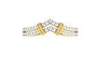 Elegant Double Band Diamond Ring